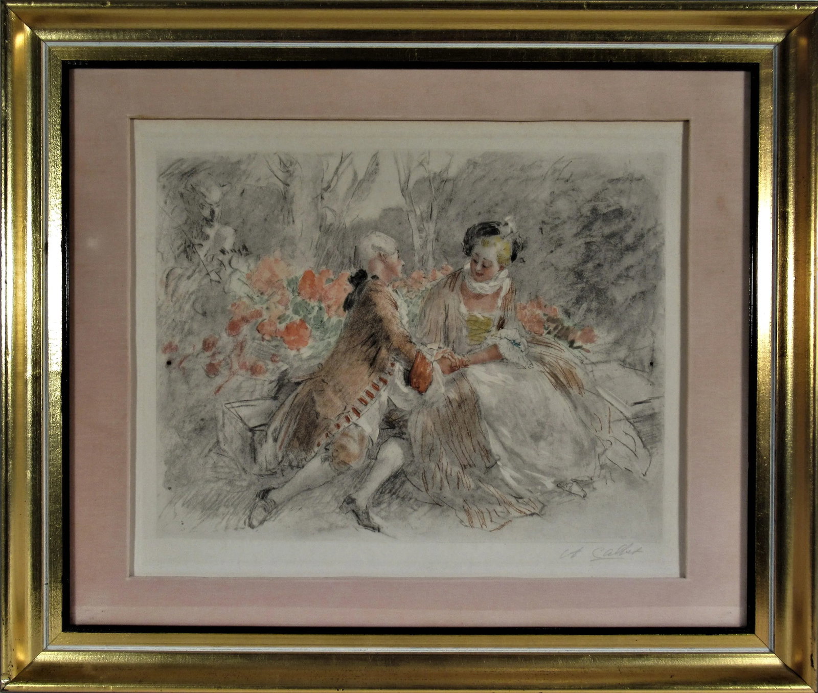 Antoine Calbet, Scene Galante au XVIII eme Siecle #2 - 7