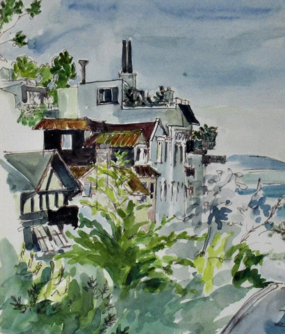 Hilda Kider, View of Angel Island from Tiburon, California II - 3