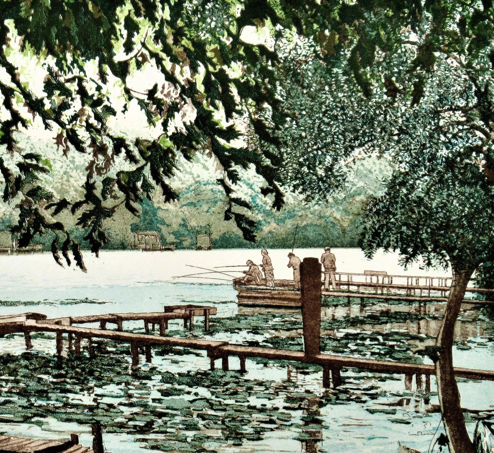 Frances St. Clair Miller, Lake at Carcaron II, Circa 1990 - 2