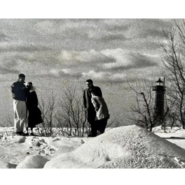 1950s Lake Michigan Large Black and White Mounted Photograph - 3