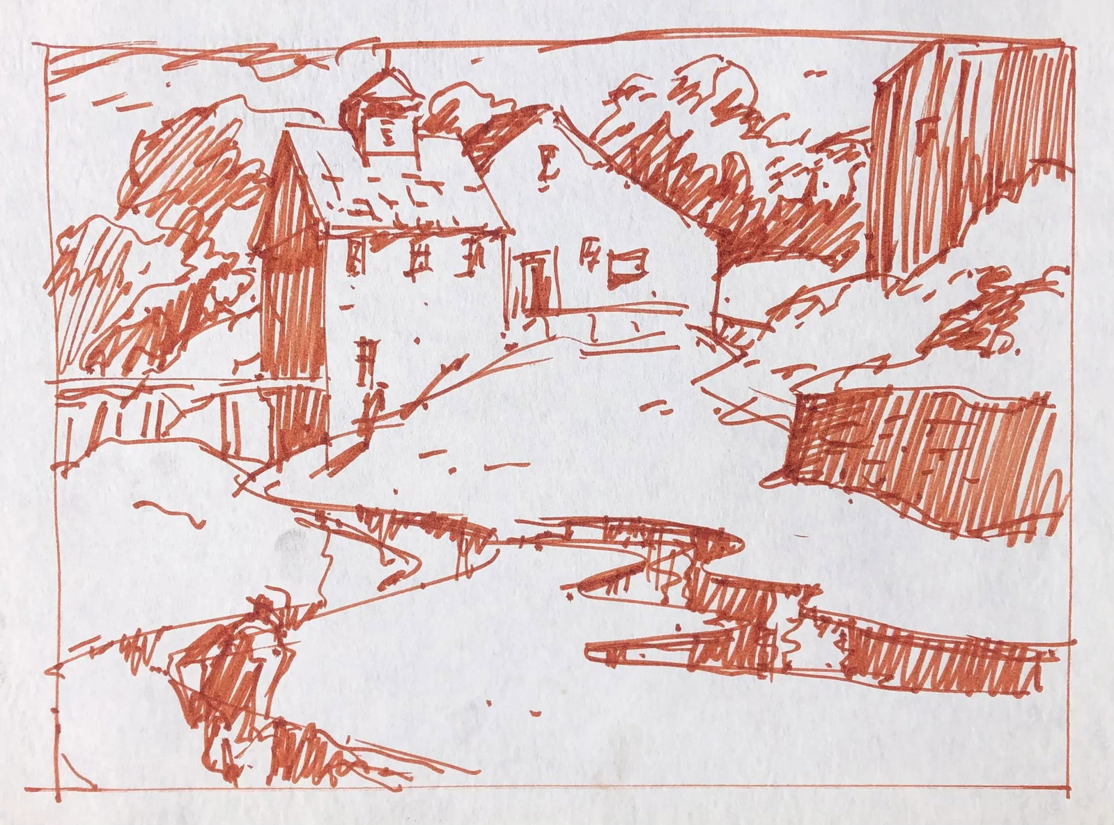 1950s Norman Kent Mill and Stream - 3