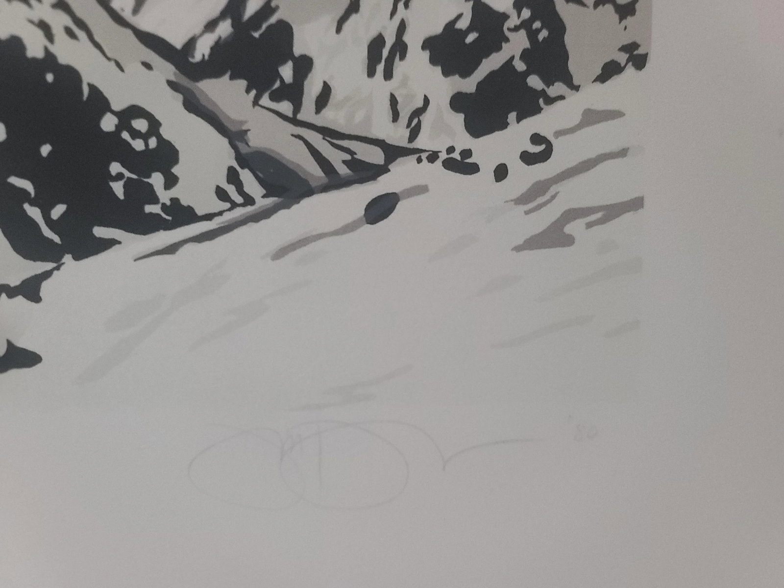 1980 Jon D'Orazio, Sky Over Mountain, Lithograph, Signed and Numbered Artist Proof #1 - 3