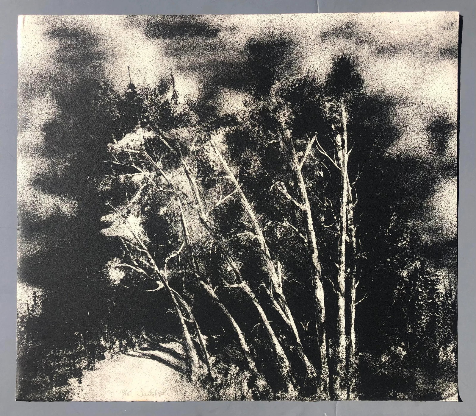 1980 Jantal Abstract Landscape Lithograph - 2