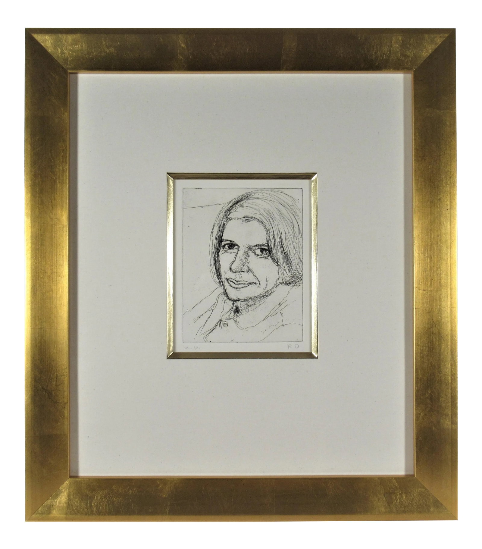 Richard Diebenkorn, "Portrait of Phyllis #22" from the suite "41 Etchings and Drypoints", 1965: Richard Diebenkorn (American, April 22, 1922 - March 30, 1993) is associated with abstract expressionism and the Bay Area Figurative Movement of the 1950s and 1960s. This piece titled "Portrait of