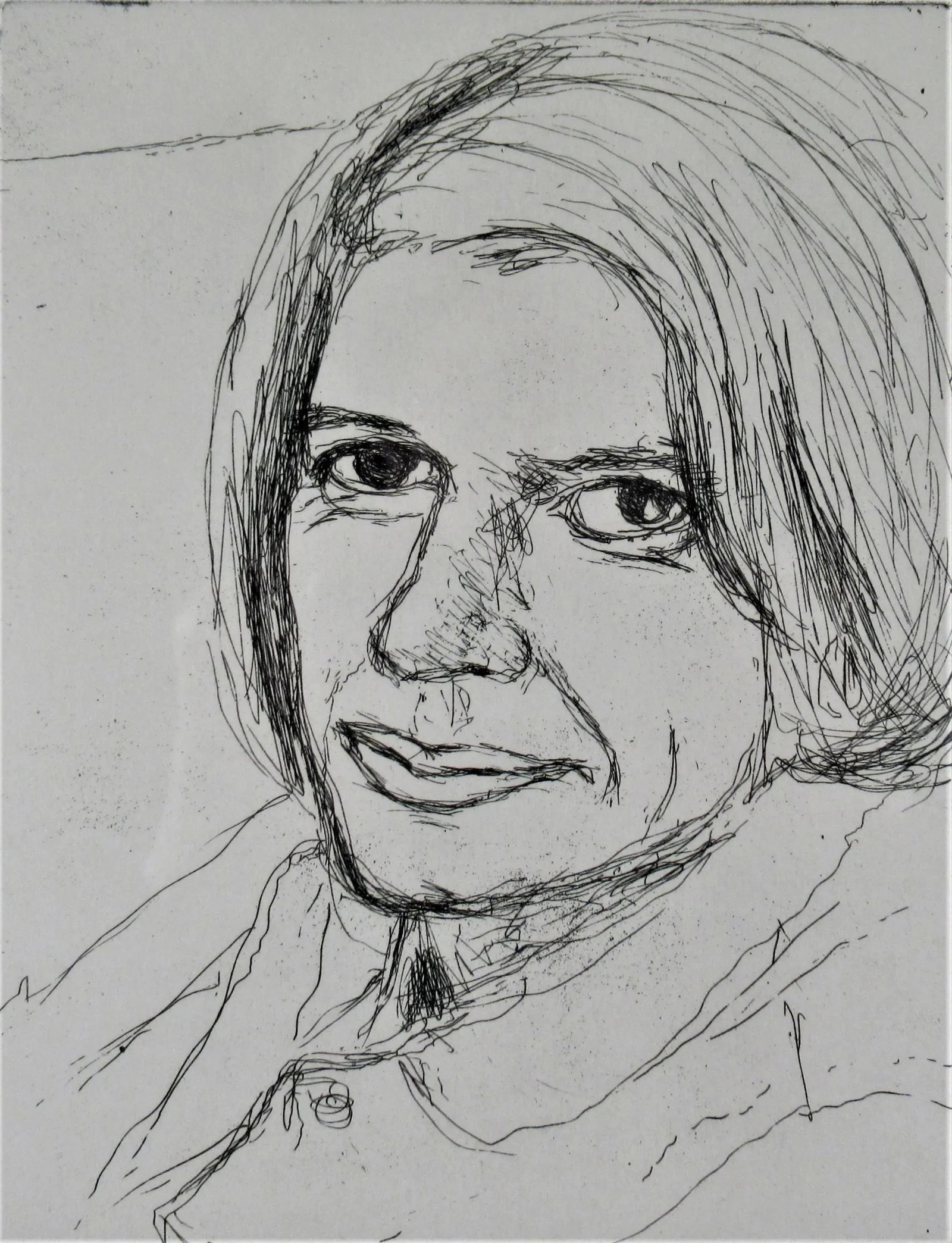 Richard Diebenkorn, "Portrait of Phyllis #22" from the suite "41 Etchings and Drypoints", 1965 - 2