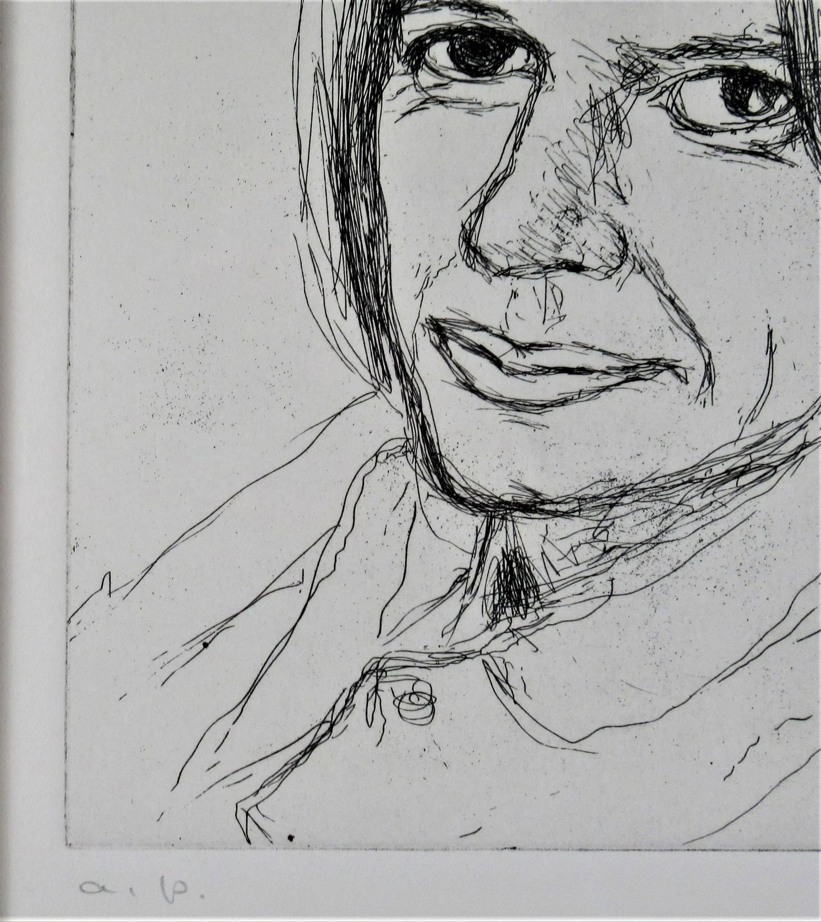 Richard Diebenkorn, "Portrait of Phyllis #22" from the suite "41 Etchings and Drypoints", 1965 - 5