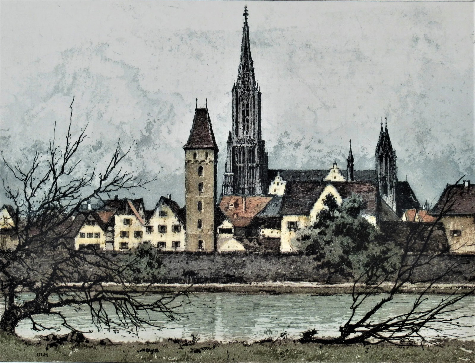 Josef Eidenberger, Ulm on the Danube, Circa 1950 - 2