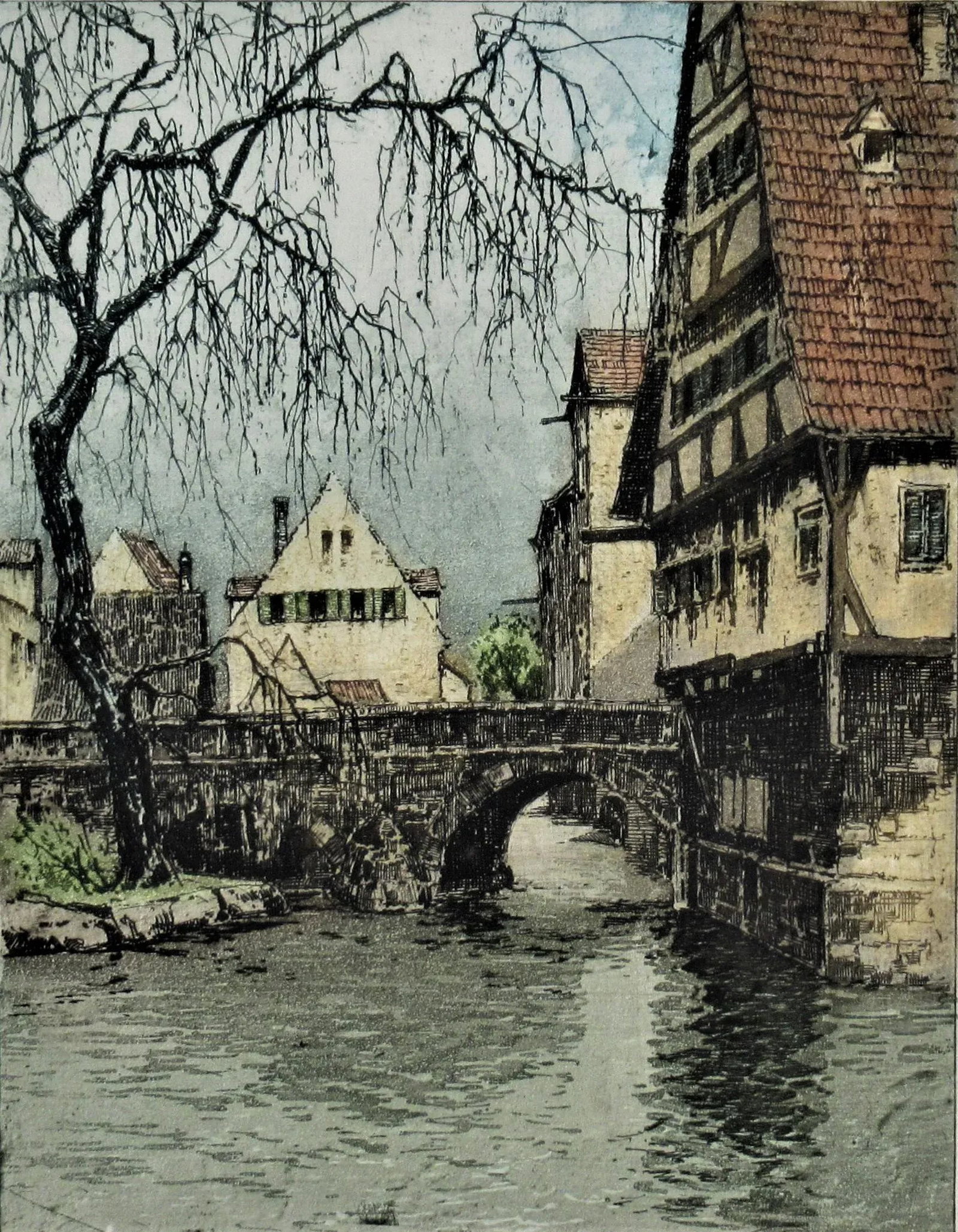 Josef Eidenberger, Ulm on the Blau, Germany, Circa 1950 - 2