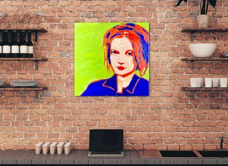 Modern Portraiture Pop Art Portrait (Original Oil on Canvas) - 5