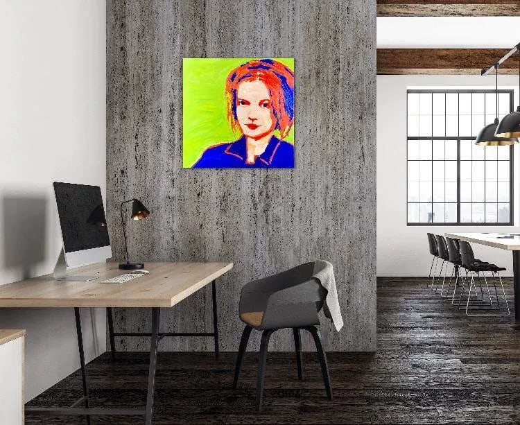 Modern Portraiture Pop Art Portrait (Original Oil on Canvas) - 6