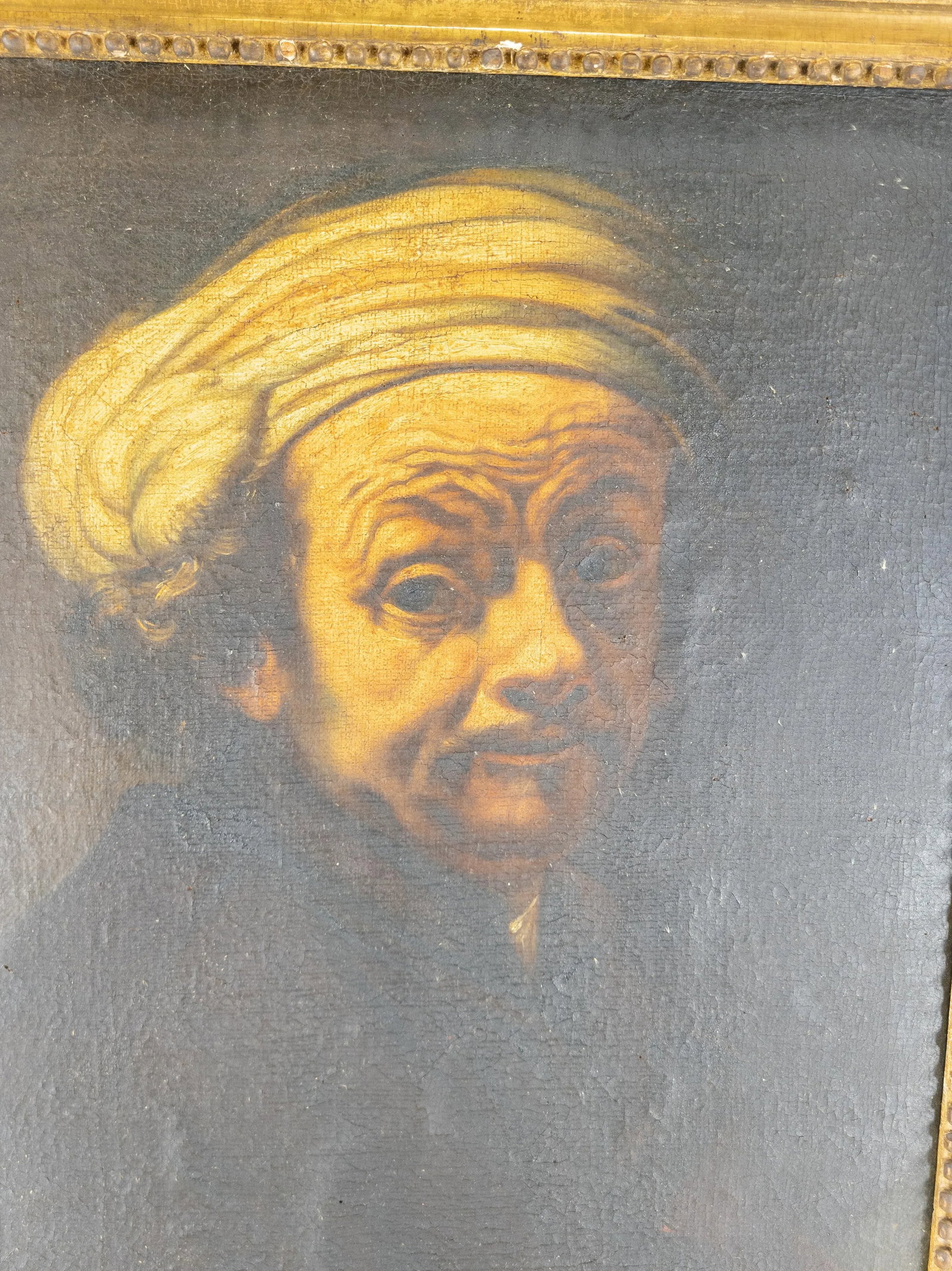 17th Century Old Master Oil Painting Self-Portrait as the Apostle Paul After Rembrandt Van Rijn - 2