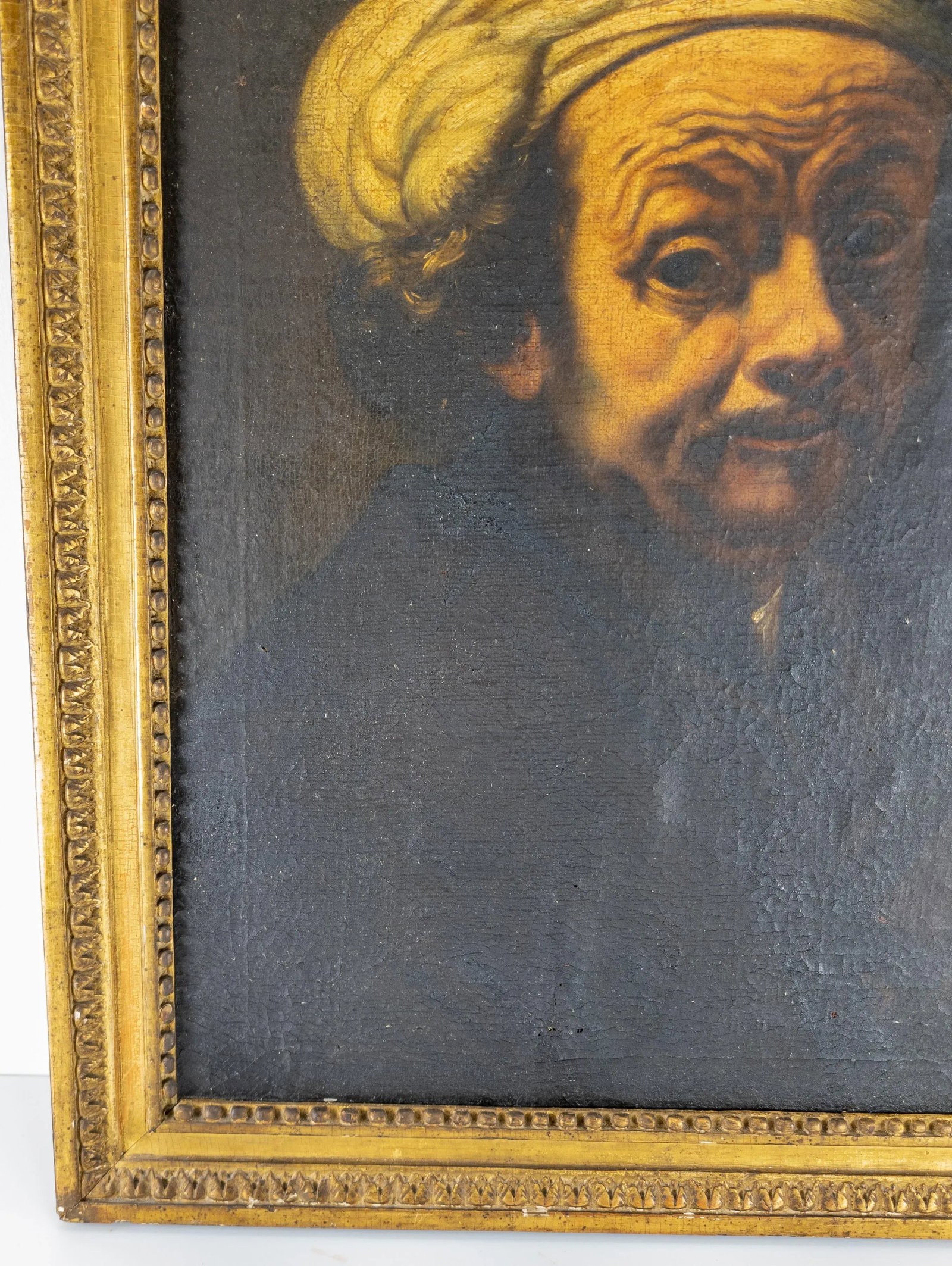 17th Century Old Master Oil Painting Self-Portrait as the Apostle Paul After Rembrandt Van Rijn - 6