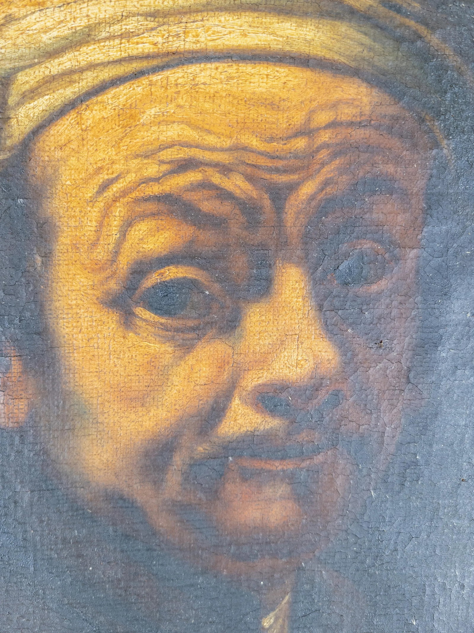 17th Century Old Master Oil Painting Self-Portrait as the Apostle Paul After Rembrandt Van Rijn - 7