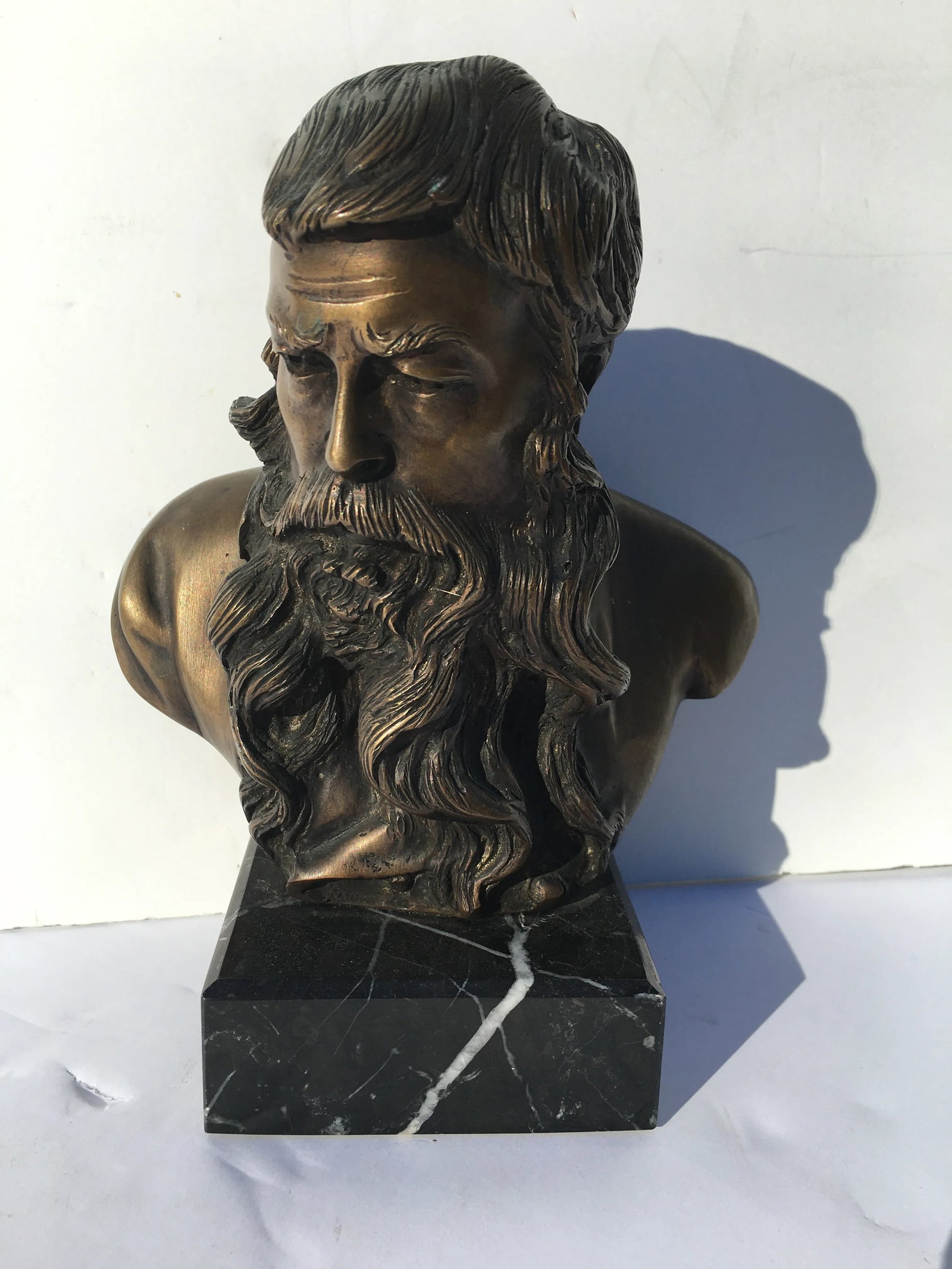 19th Century Bronze Portrait Bust of Meissonier by Vincenzo Gemito - 3