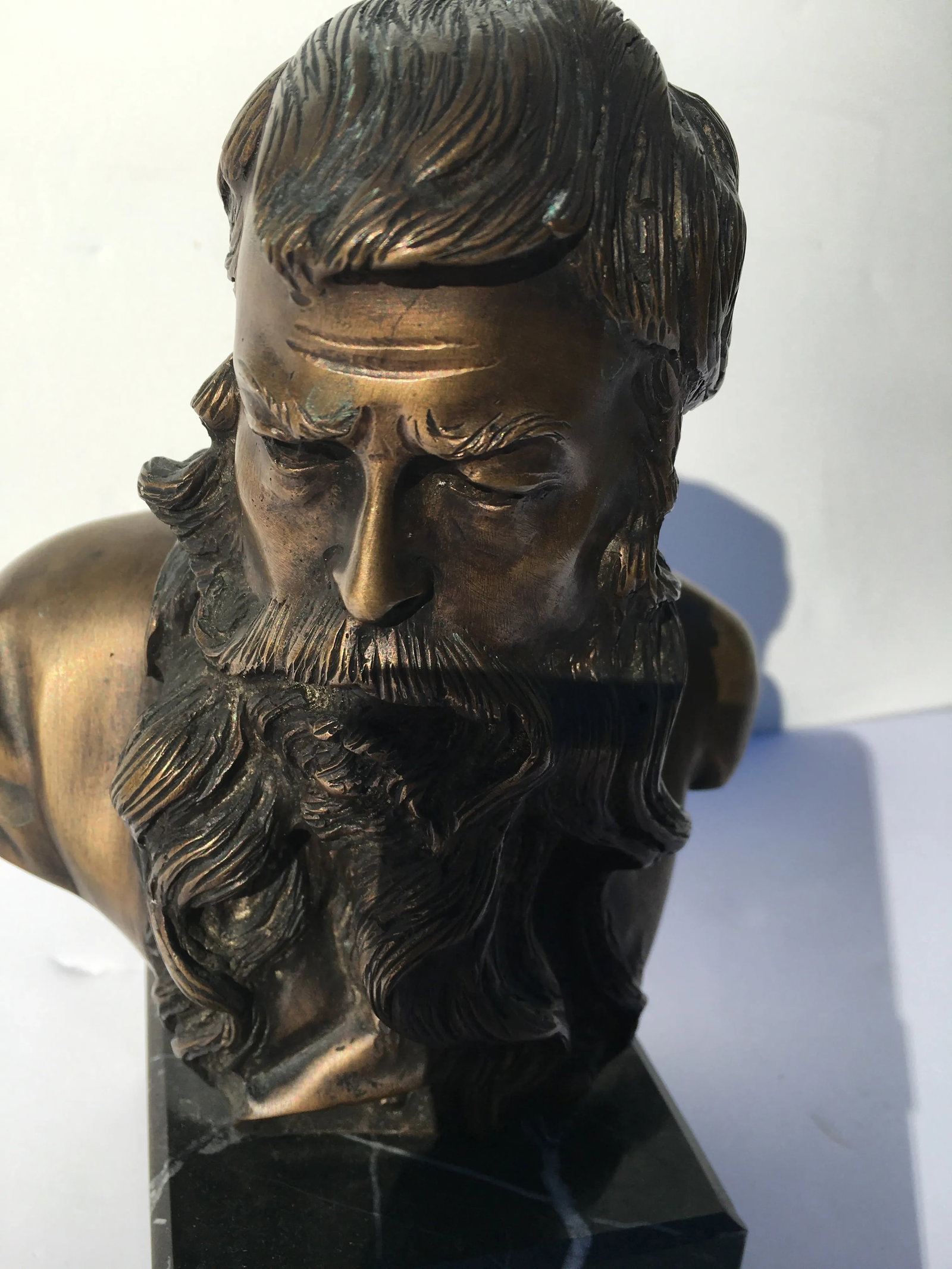 19th Century Bronze Portrait Bust of Meissonier by Vincenzo Gemito - 4