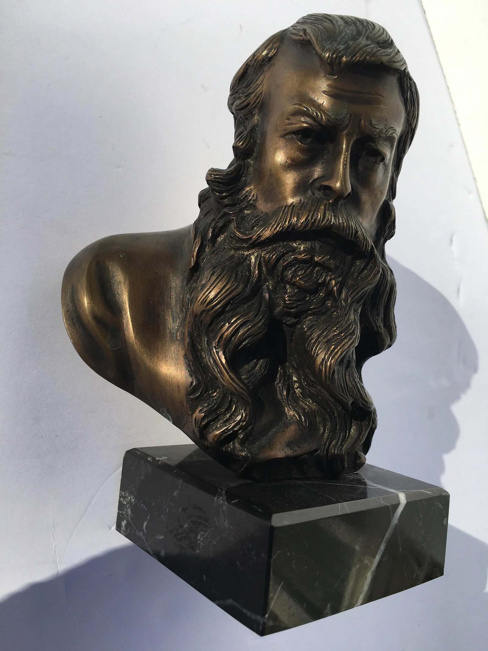 19th Century Bronze Portrait Bust of Meissonier by Vincenzo Gemito - 6