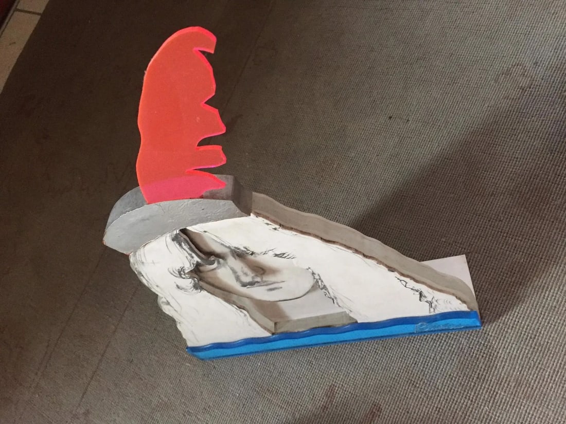 Larry Rivers "Pop Singer" (1970s Mixed Media Portrait Sculpture) - 3