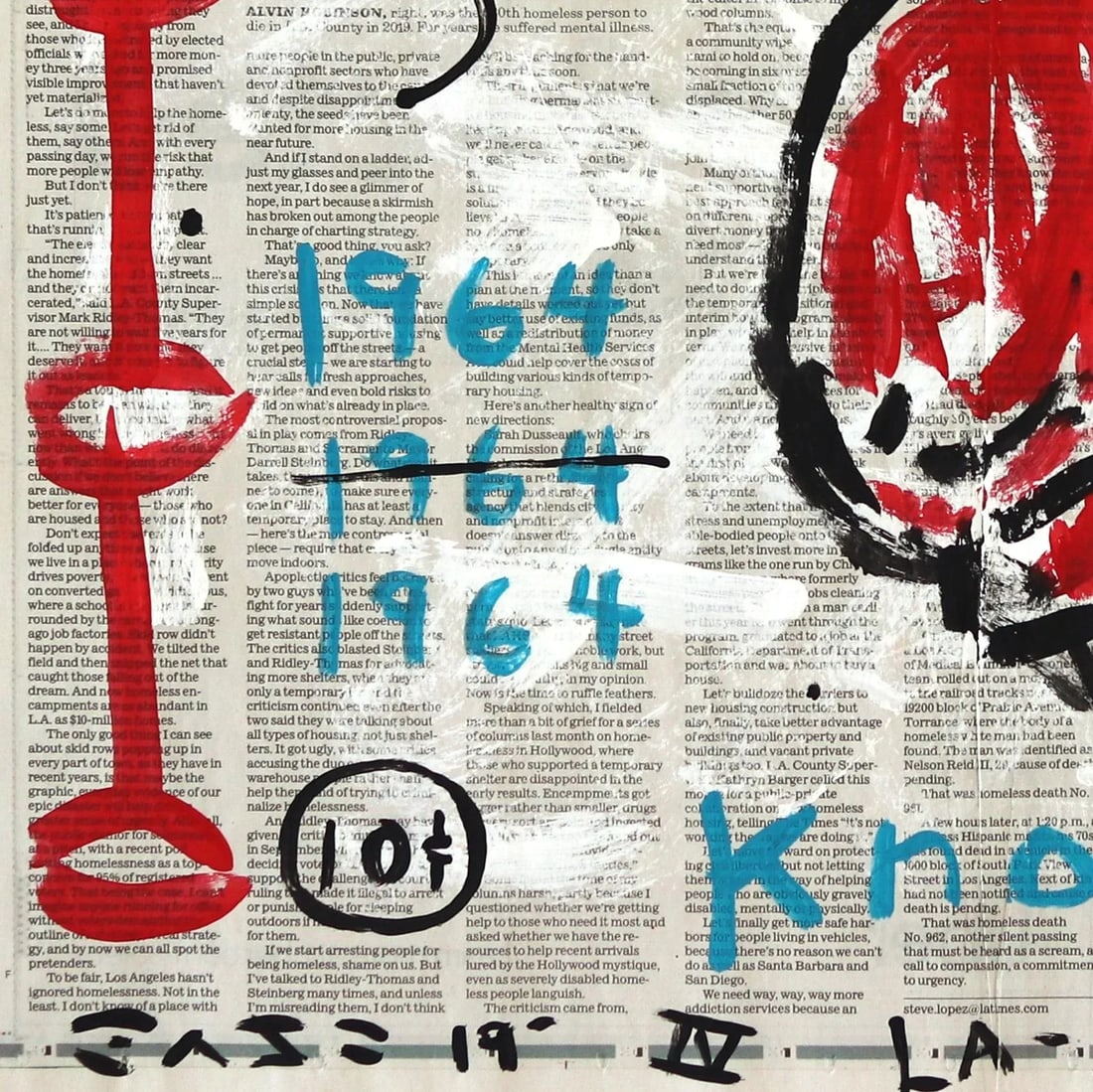 Affordable Contemporary Street Art Painting for Sale "Boxing Marilyn" Original Pop Art Acrylic Paint - 4