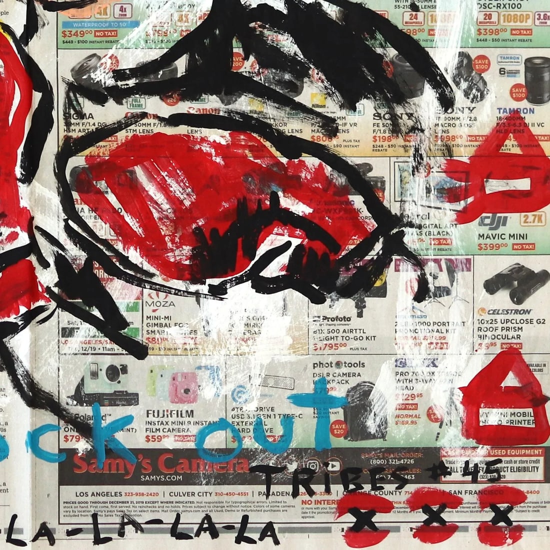 Affordable Contemporary Street Art Painting for Sale "Boxing Marilyn" Original Pop Art Acrylic Paint - 5
