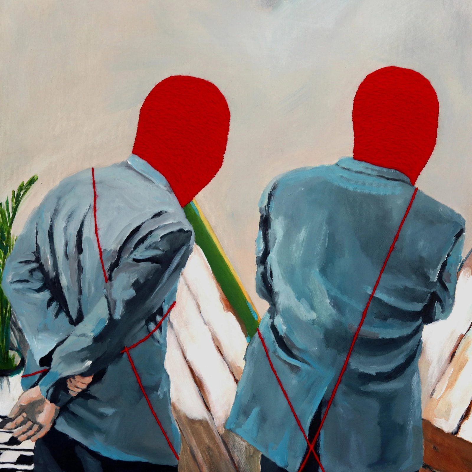 Three Row Boat Original Artwork by Iqi Qoror - 4
