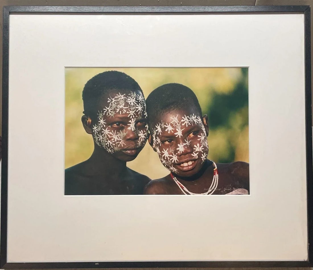 Carol Beckwith 'Surma Girls Painted as Twins, Ethiopia Chromogenic Photograph - 5