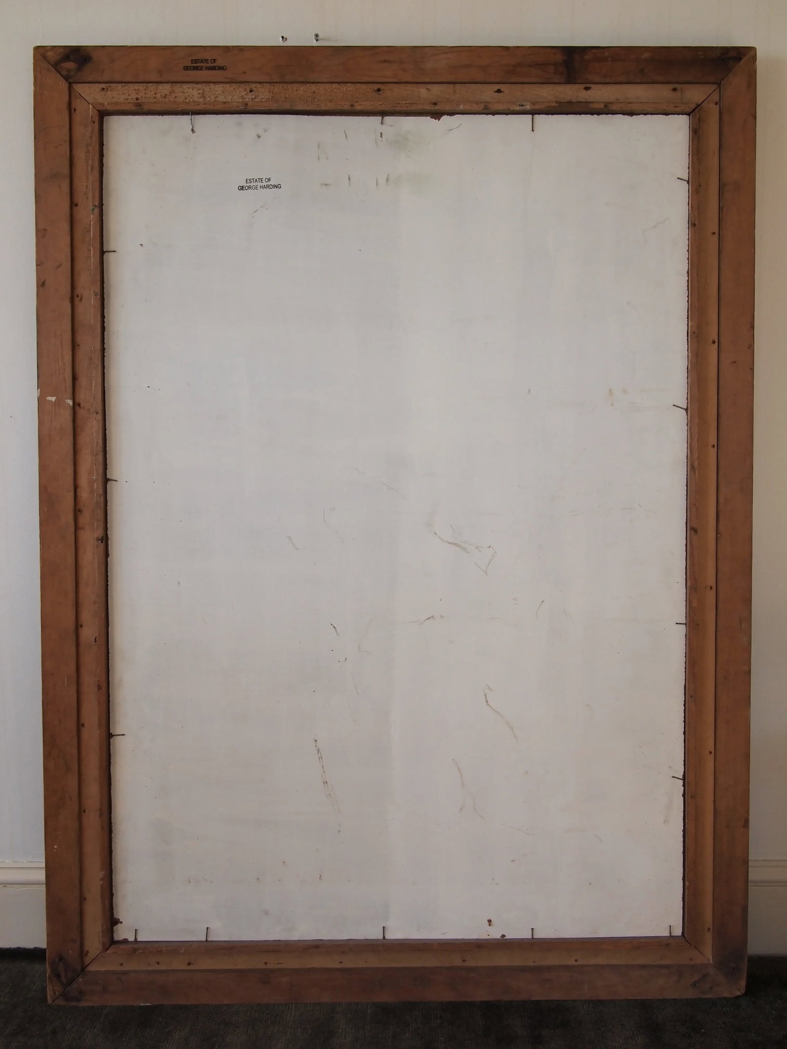Original 1957 George Matthews Harding Portrait Painting Oil Painting of a Preacher, Framed - 10