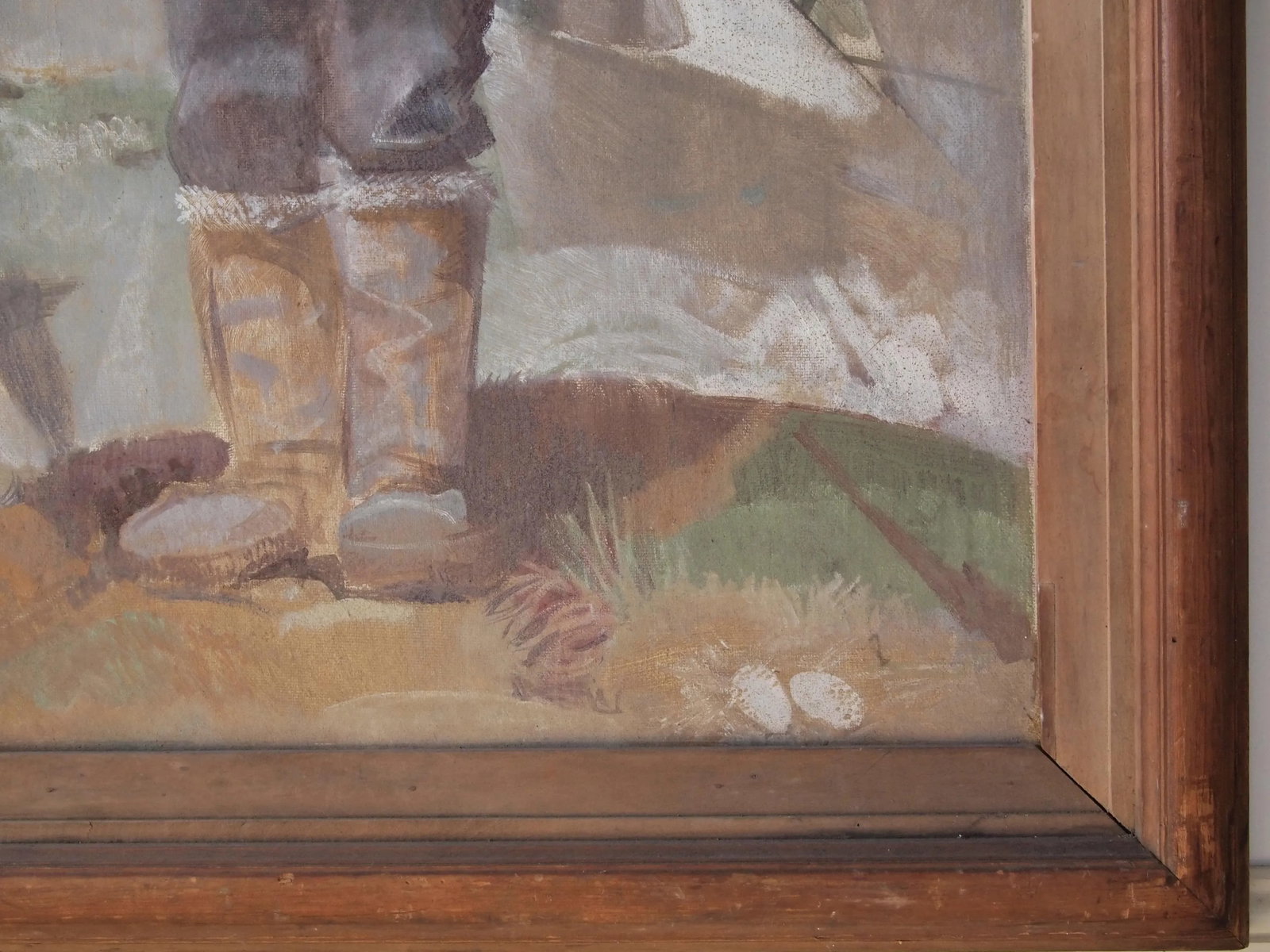 Original 1957 George Matthews Harding Portrait Painting Oil Painting of a Preacher, Framed - 5