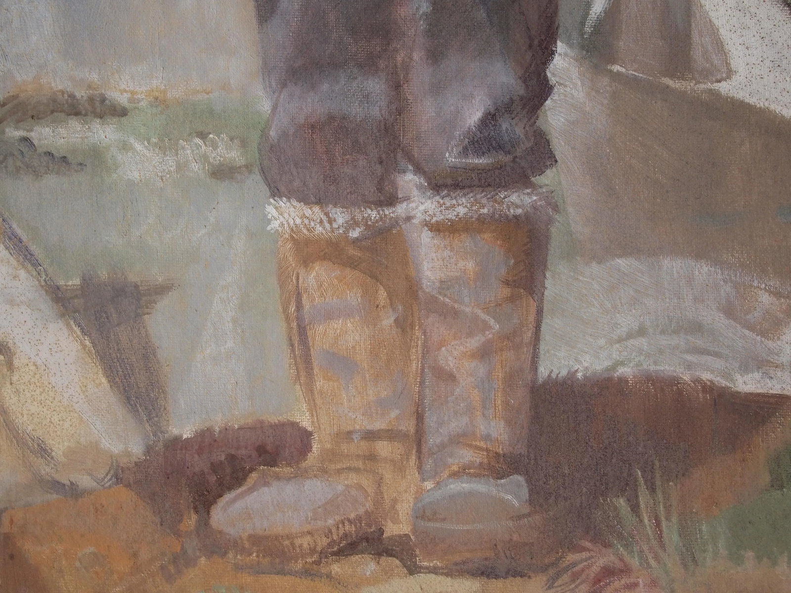 Original 1957 George Matthews Harding Portrait Painting Oil Painting of a Preacher, Framed - 7