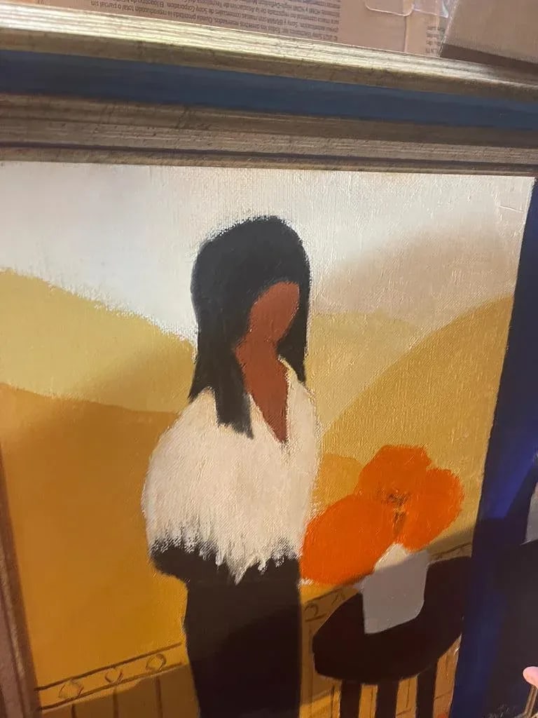 Original Maurice Potier Oil on Canvas | Signed French Contemporary Portrait Painting, Circa 1991 - 5