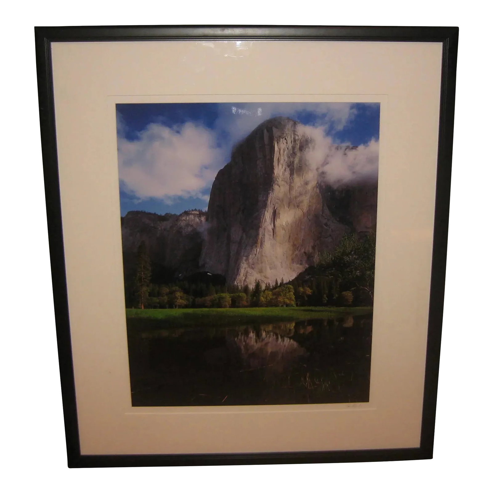 Fine Marc Muench 'El Capitan Reflections' Yosemite Signed Photograph: This is just a great original piece. Truly a wonderful original photograph. Marc muench is one of the more famous and important 20th and 21st century landscape photographs. For those not familiar