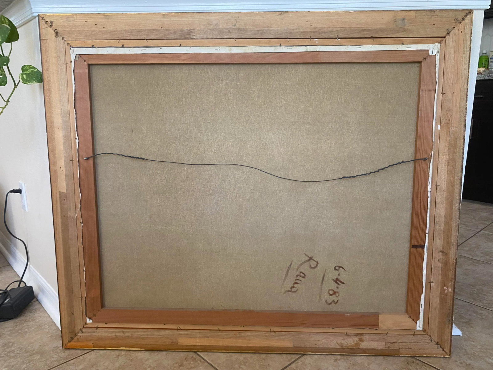 Vintage Contemporary Minimalist Tree and Landscape Oil Painting Signed by Raua 1983 - 7