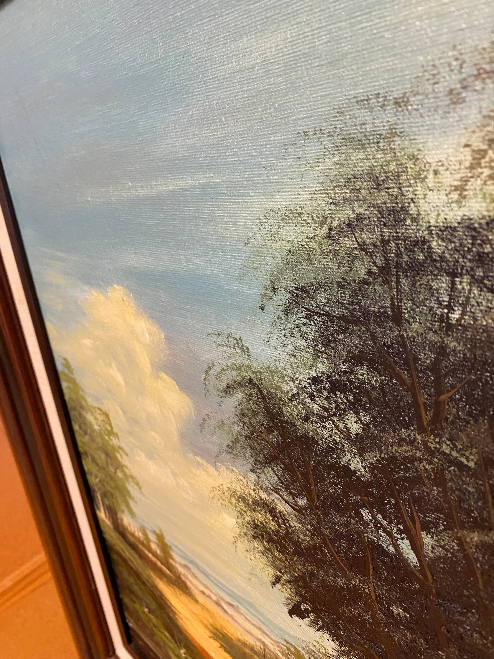 Mid 20th Century Brenner Signed Pastoral Landscape Framed Oil Painting - 7