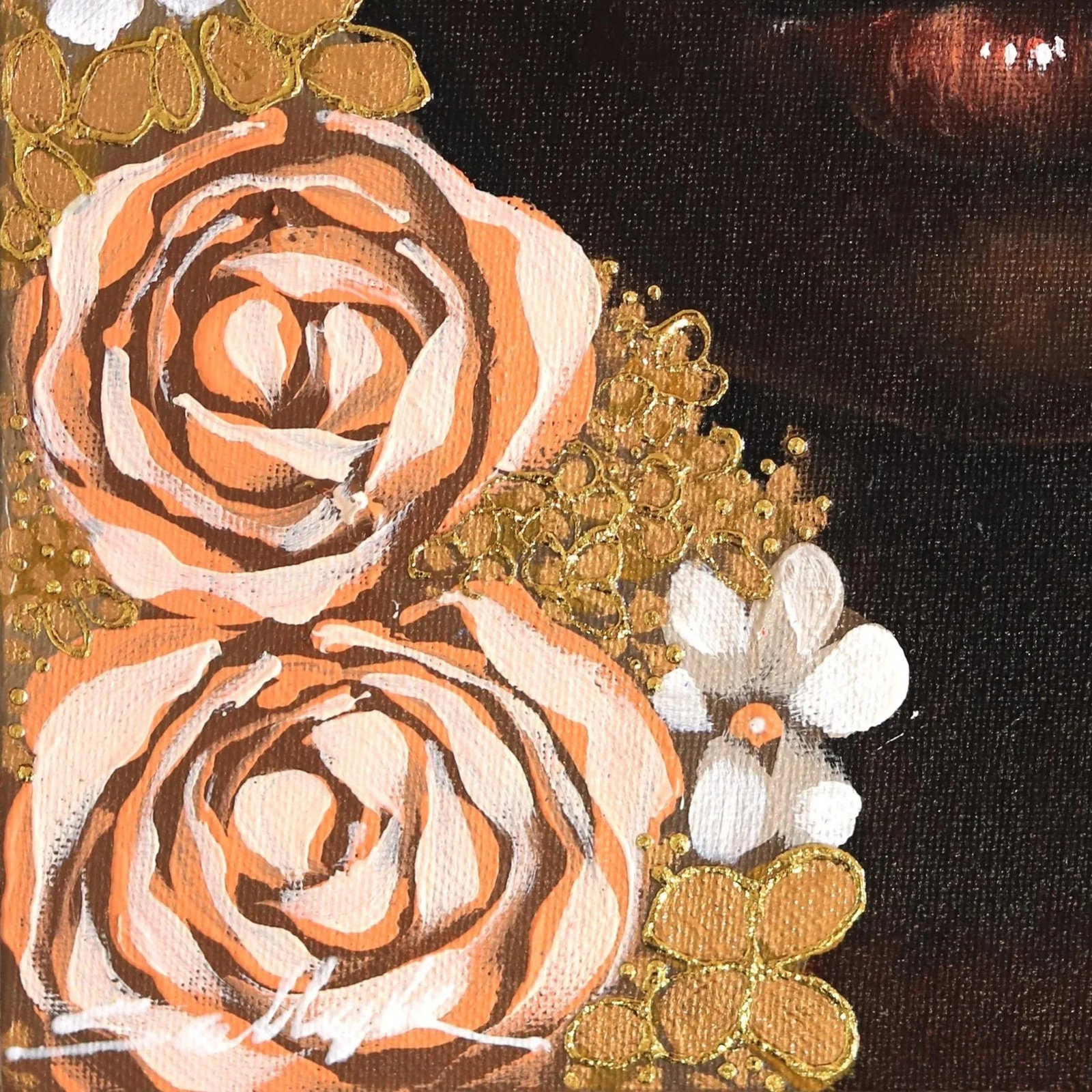 Gold Ii Original Artwork by Sally K - 4