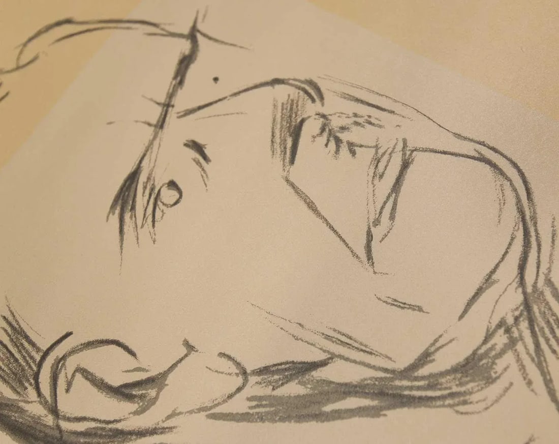 Marino Marini "Thomas Mann" Lithograph (1968), Limited Edition 54/500, Dietz Workshop, Custom Framed - 4