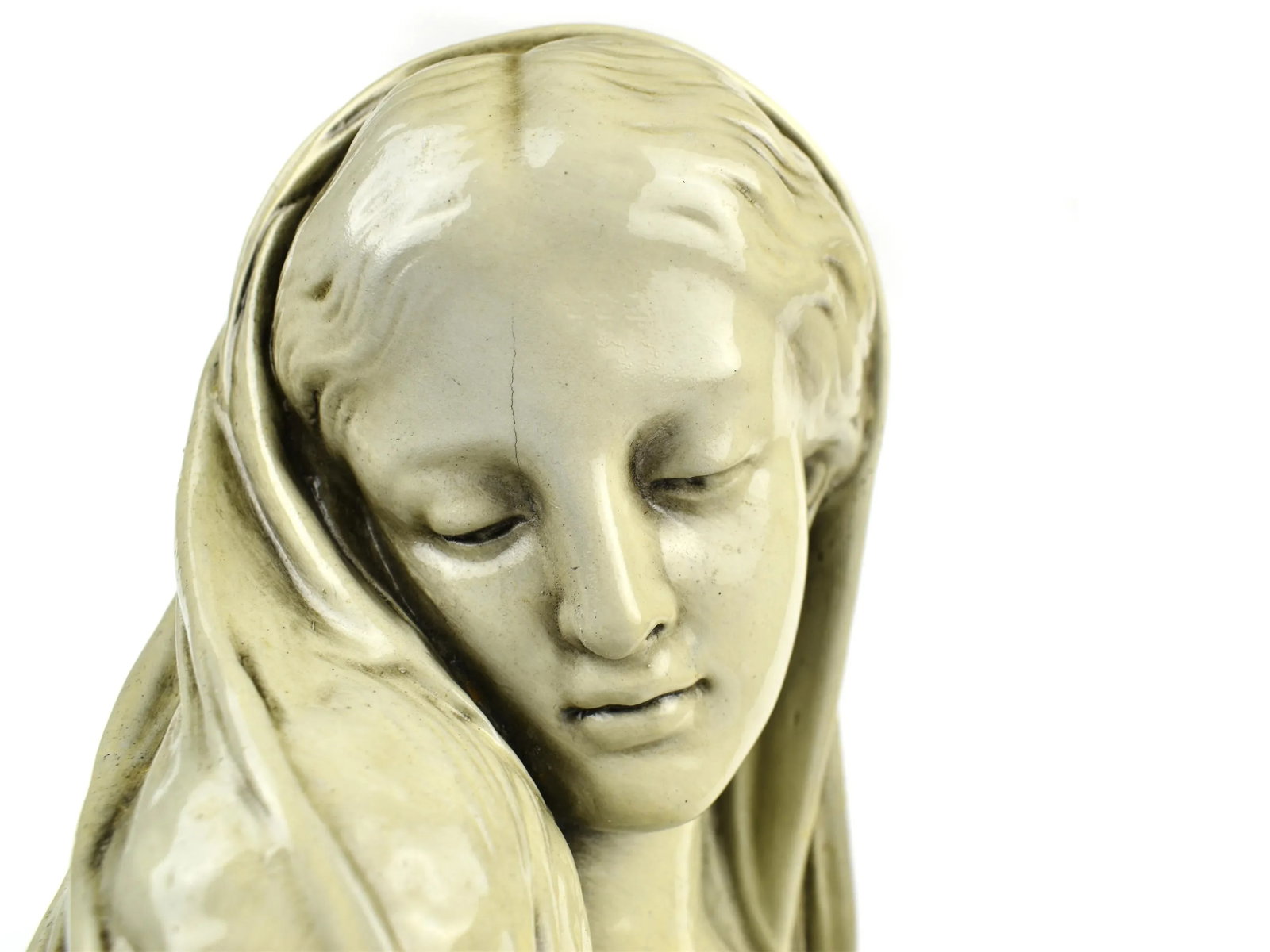 Mid-Century "The Mother" After Raffaele Monti 1871 Statue Sculpture - 6