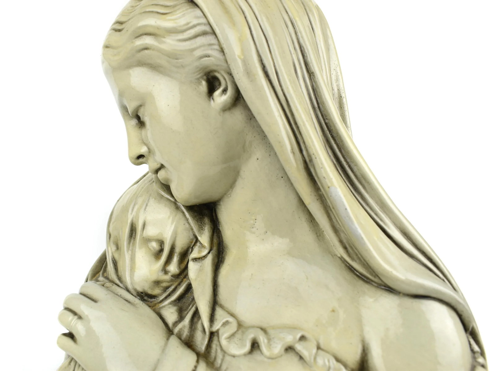 Mid-Century "The Mother" After Raffaele Monti 1871 Statue Sculpture - 7
