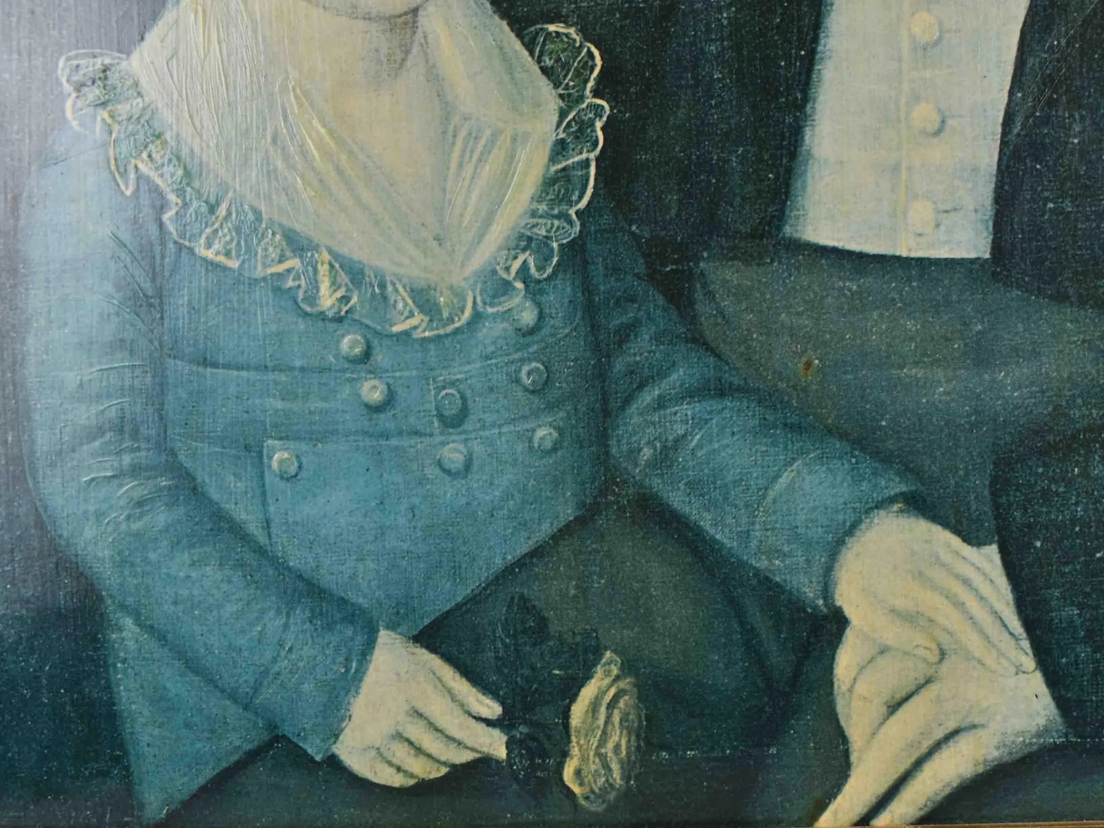 Mid 20th Century Early American Benjamin Franklin Yoe and Son by Joshua Johnson Print - 5