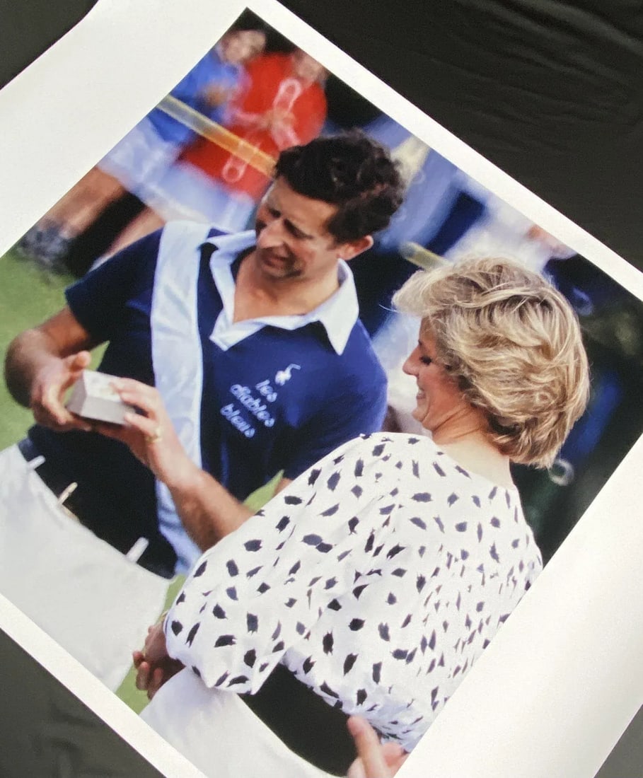 Polo Prince and Princess Diana by Slim Aarons 30x30 C-Print - 4