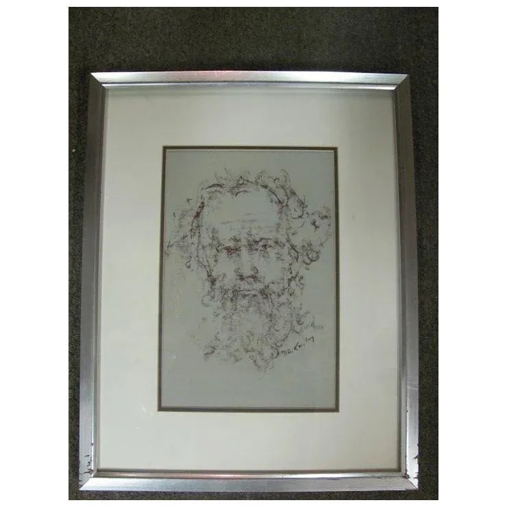 Drawing Of Man - Signed Pawel Kanthy - 2