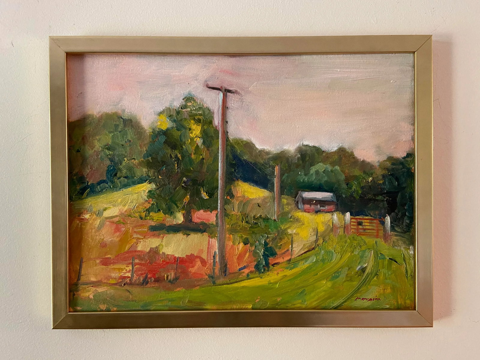 Hot Day! Original Plein Air Rural Missouri Landscape Painting By Marina Movshina - 2