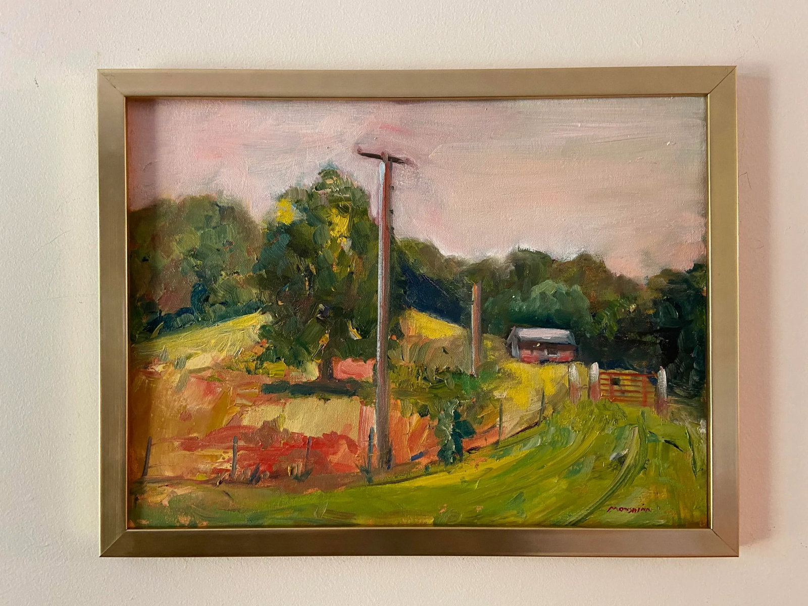 Hot Day! Original Plein Air Rural Missouri Landscape Painting By Marina Movshina - 4