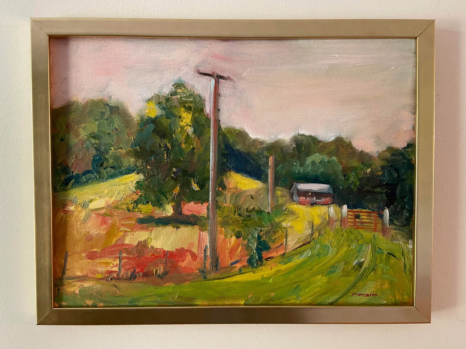Hot Day! Original Plein Air Rural Missouri Landscape Painting By Marina Movshina - 5