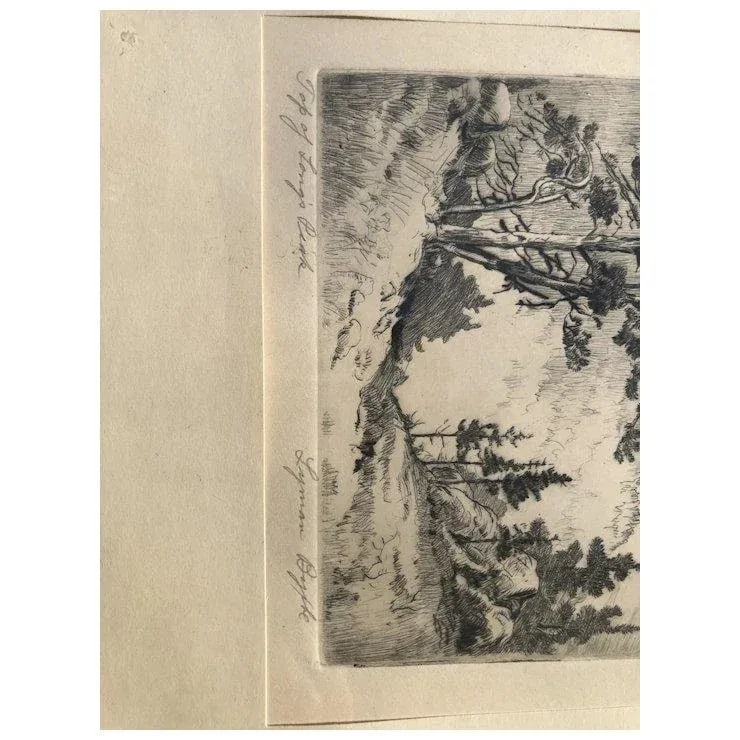 Lyman Byxbe Original Etching Longs Peak - 4