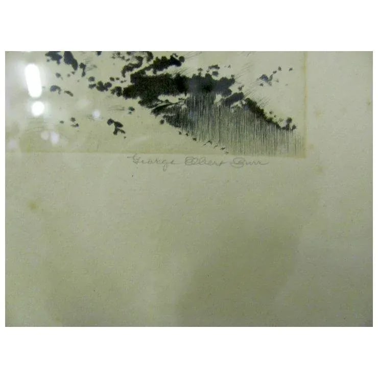Signed George Elbert Burr Etching - 3