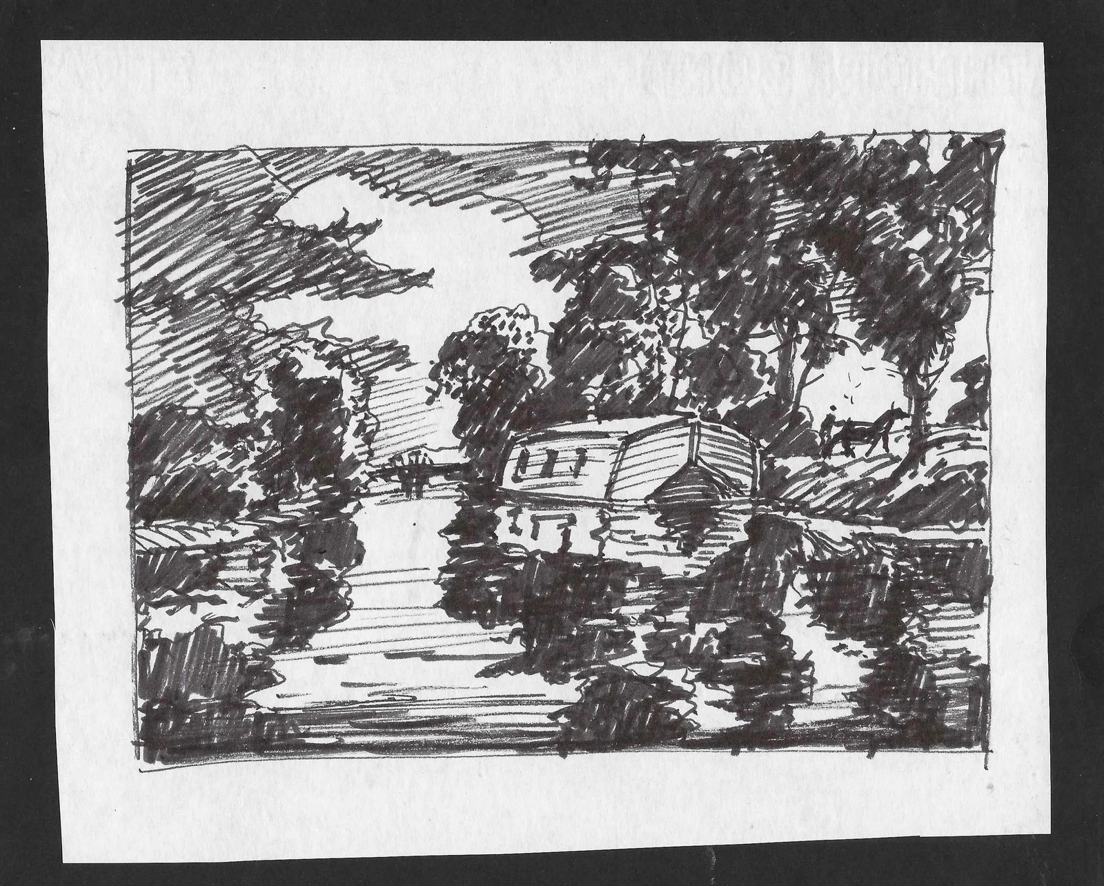 1950s Norman Kent Canal Board Drawing - 2