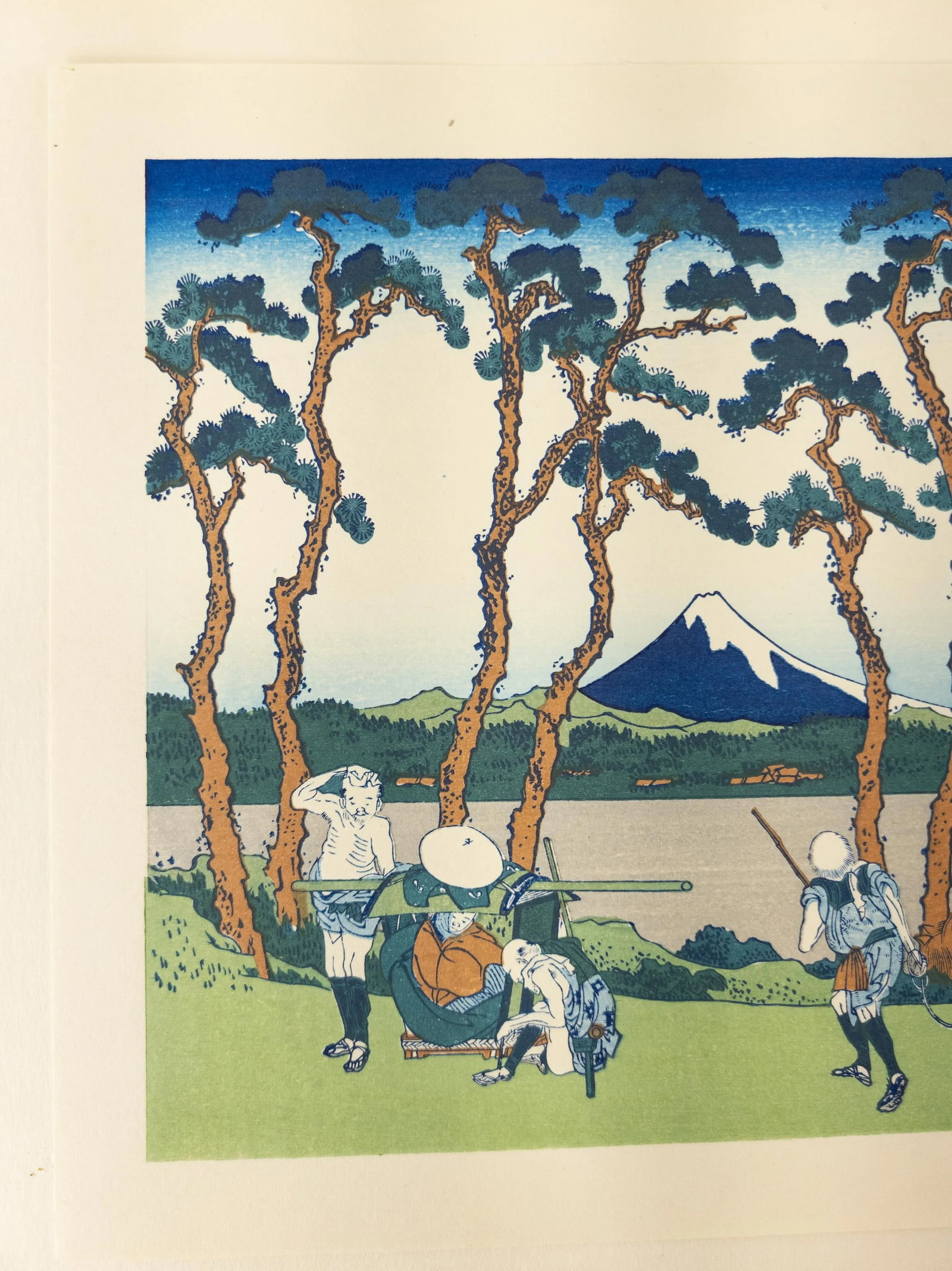 Mid 20th Century Japanese Ukiyo-E Woodblock Print After Hokusai - 3