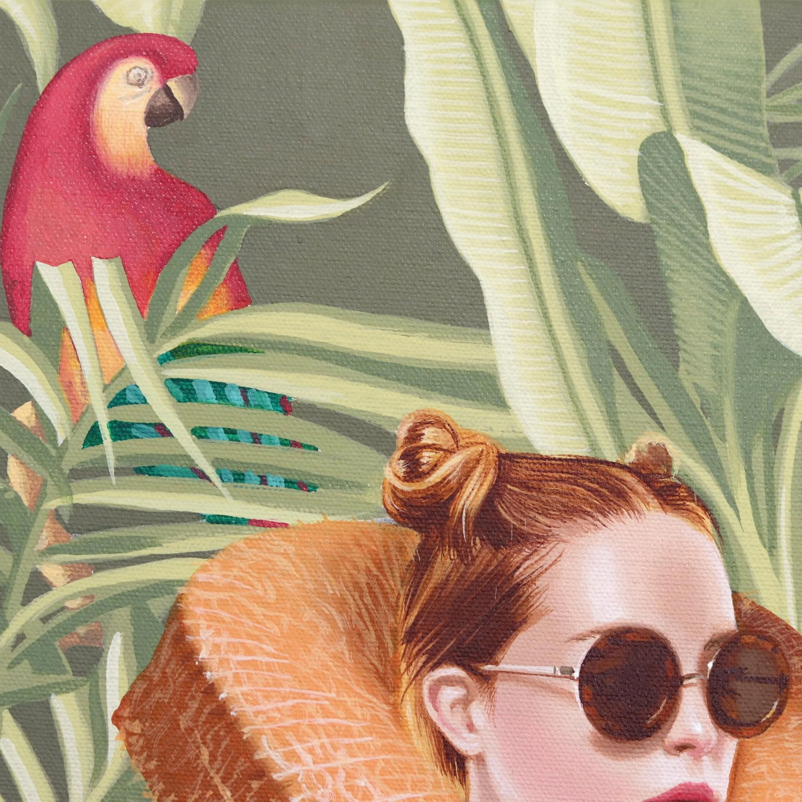 Rainforest Parrots Original Artwork by Carlos Gamez De Francisco - 2