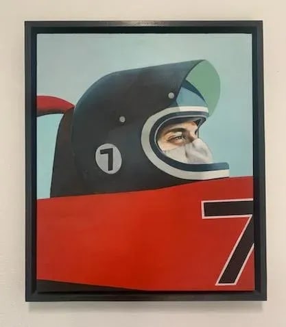 2007 "Driver Number 7" Realist Professional Race Car Driver Portrait Oil Painting by Hogan Brown, Fr - 12