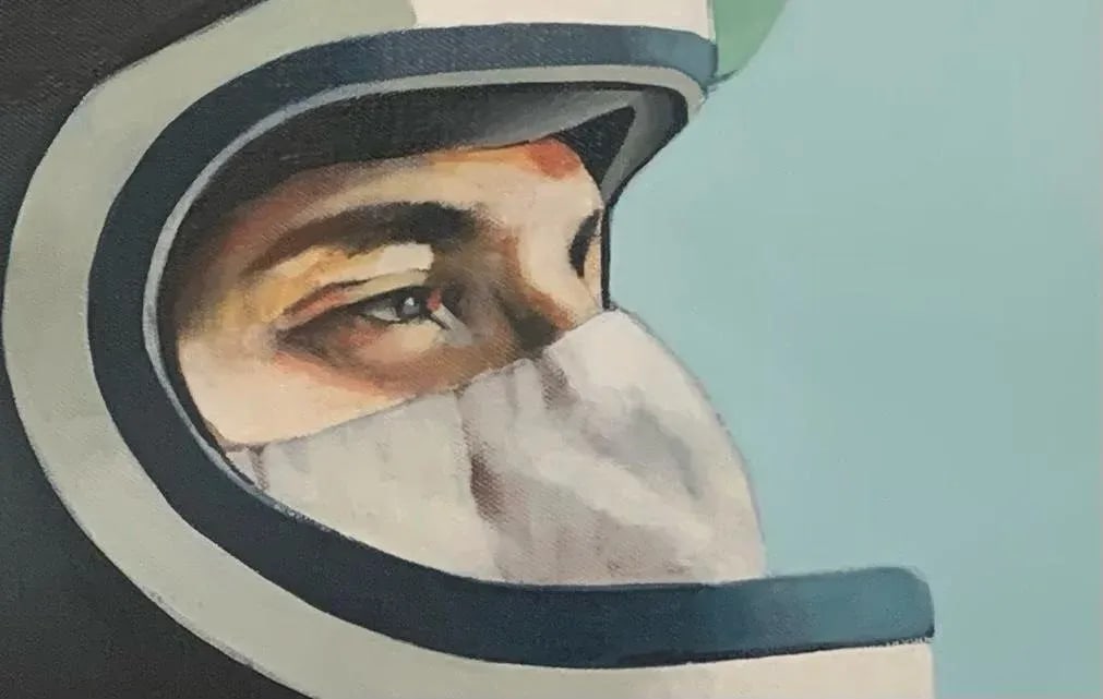 2007 "Driver Number 7" Realist Professional Race Car Driver Portrait Oil Painting by Hogan Brown, Fr - 6