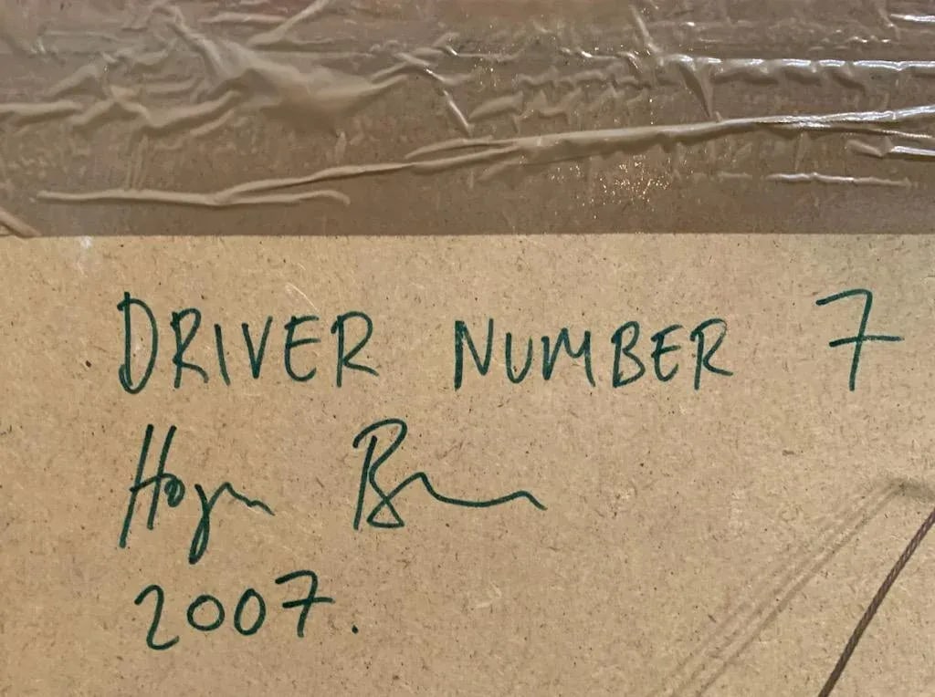 2007 "Driver Number 7" Realist Professional Race Car Driver Portrait Oil Painting by Hogan Brown, Fr - 9